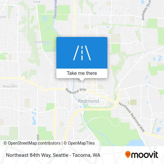 Northeast 84th Way map