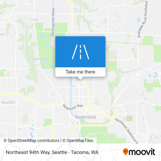 Northeast 94th Way map