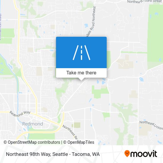 Northeast 98th Way map