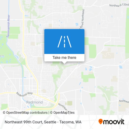 Northeast 99th Court map