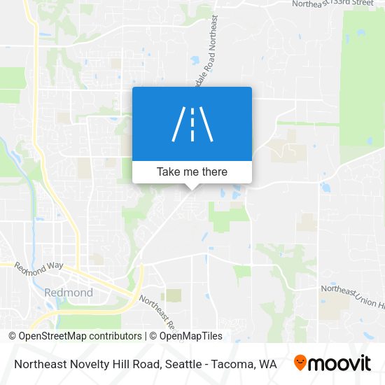 Northeast Novelty Hill Road map