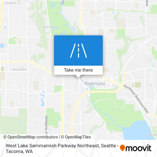 Mapa de West Lake Sammamish Parkway Northeast