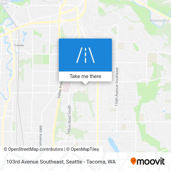 Mapa de 103rd Avenue Southeast