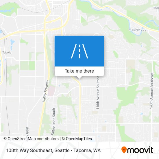 Mapa de 108th Way Southeast