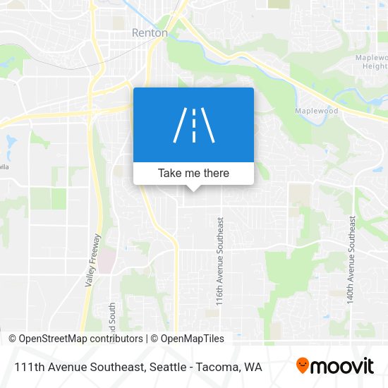 Mapa de 111th Avenue Southeast