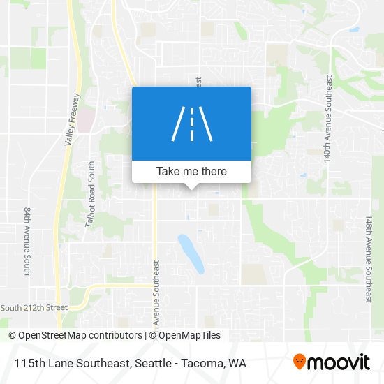 115th Lane Southeast map