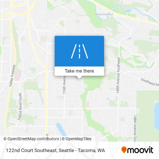 122nd Court Southeast map