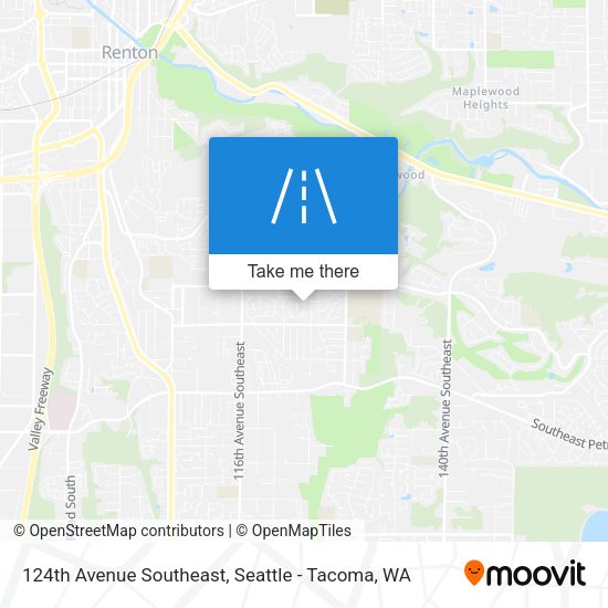 124th Avenue Southeast map