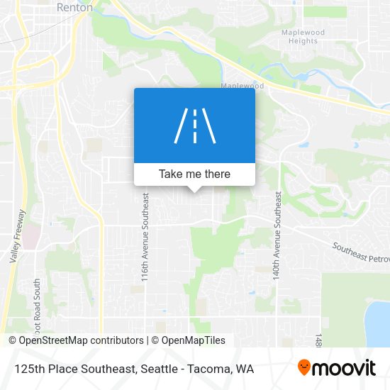 Mapa de 125th Place Southeast