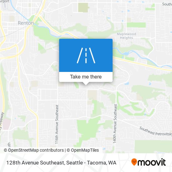 128th Avenue Southeast map