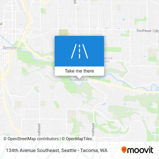 134th Avenue Southeast map