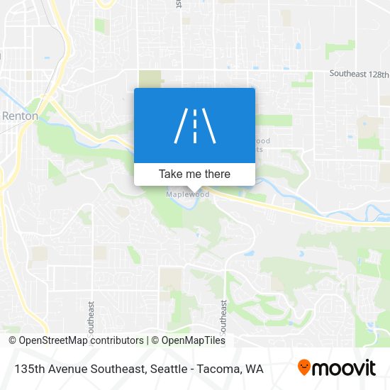 135th Avenue Southeast map