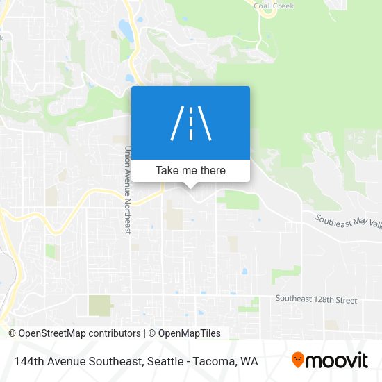 144th Avenue Southeast map
