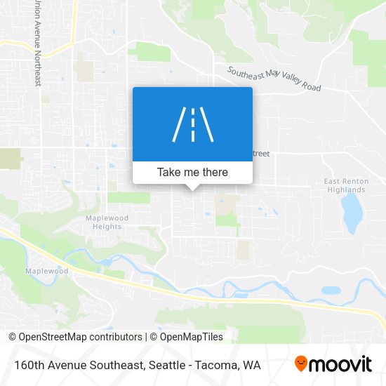 160th Avenue Southeast map