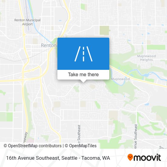 16th Avenue Southeast map