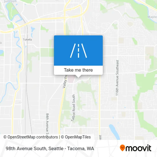 98th Avenue South map