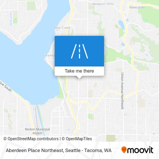Mapa de Aberdeen Place Northeast
