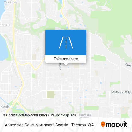 Anacortes Court Northeast map