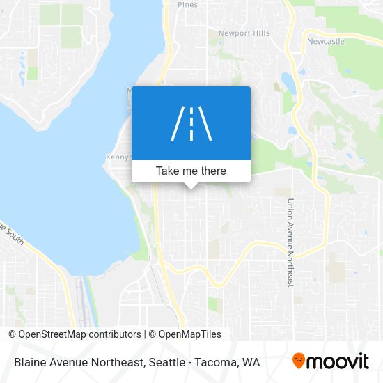 Mapa de Blaine Avenue Northeast