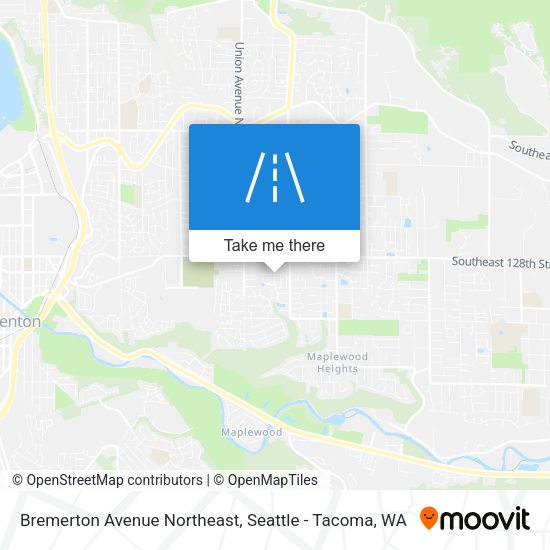 Bremerton Avenue Northeast map