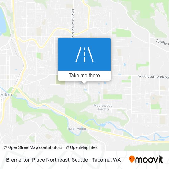 Mapa de Bremerton Place Northeast
