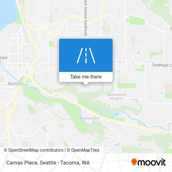 Camas Place map