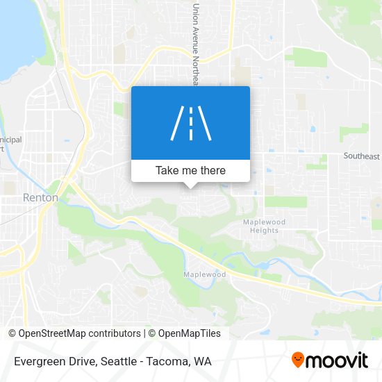 Evergreen Drive map
