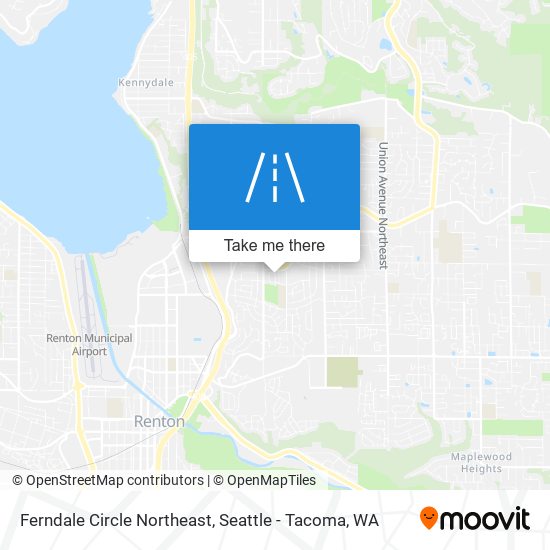 Ferndale Circle Northeast map