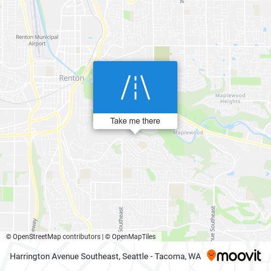 Mapa de Harrington Avenue Southeast