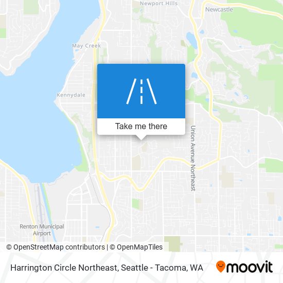 Harrington Circle Northeast map