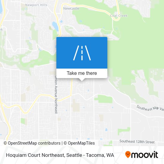 Hoquiam Court Northeast map