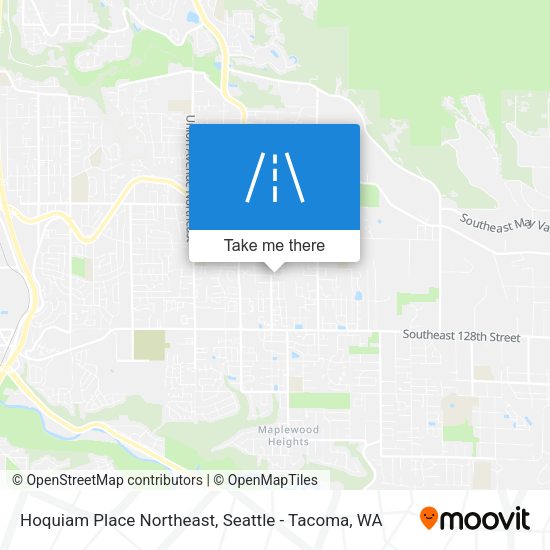 Mapa de Hoquiam Place Northeast