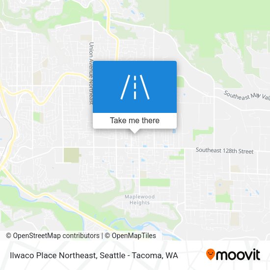 Mapa de Ilwaco Place Northeast