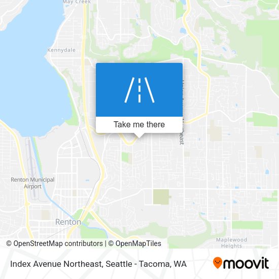 Index Avenue Northeast map