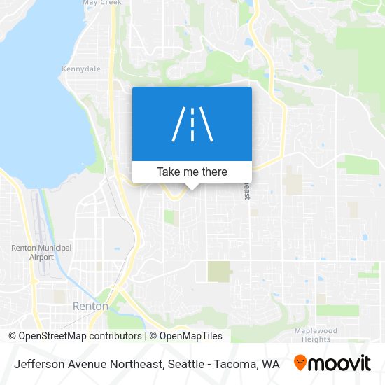 Jefferson Avenue Northeast map