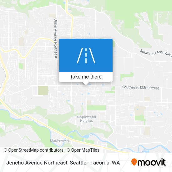 Jericho Avenue Northeast map