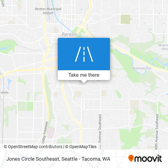 Mapa de Jones Circle Southeast