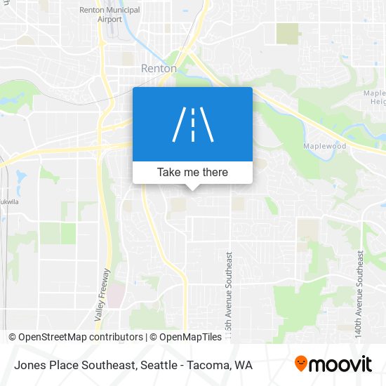 Jones Place Southeast map