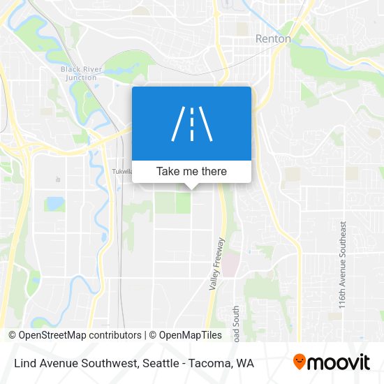 Mapa de Lind Avenue Southwest