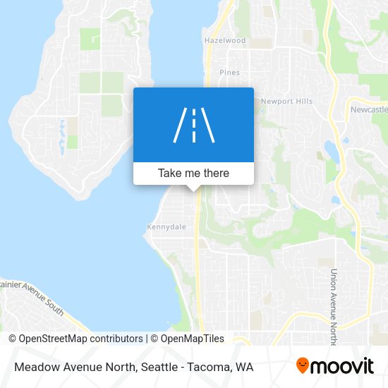 Meadow Avenue North map
