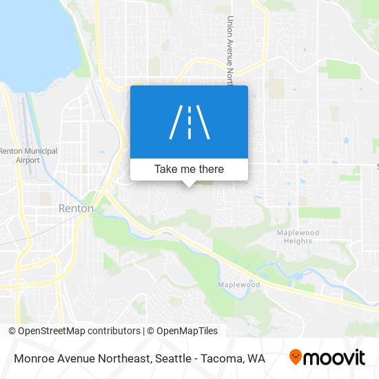 Monroe Avenue Northeast map