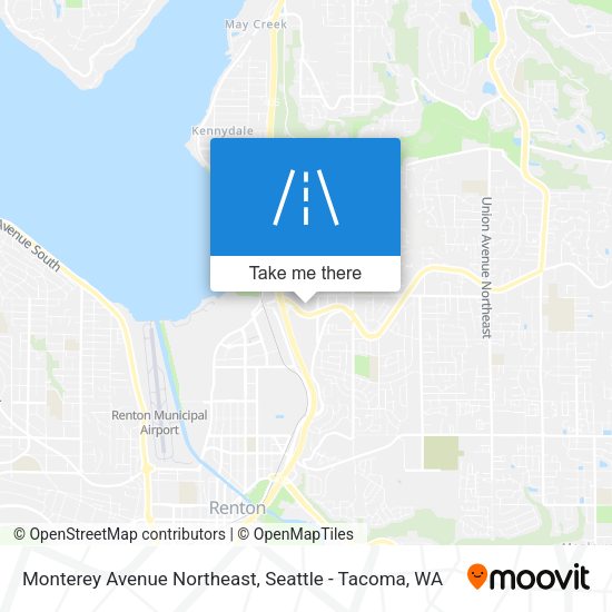 Monterey Avenue Northeast map