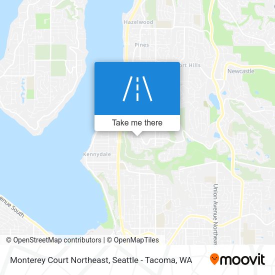 Monterey Court Northeast map