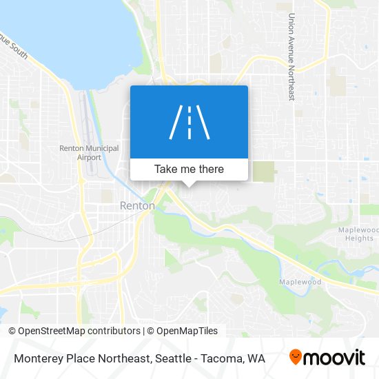 Monterey Place Northeast map