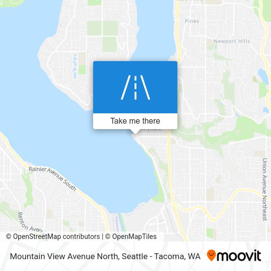 Mountain View Avenue North map