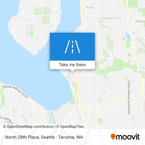 North 28th Place map