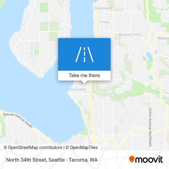 Mapa de North 34th Street