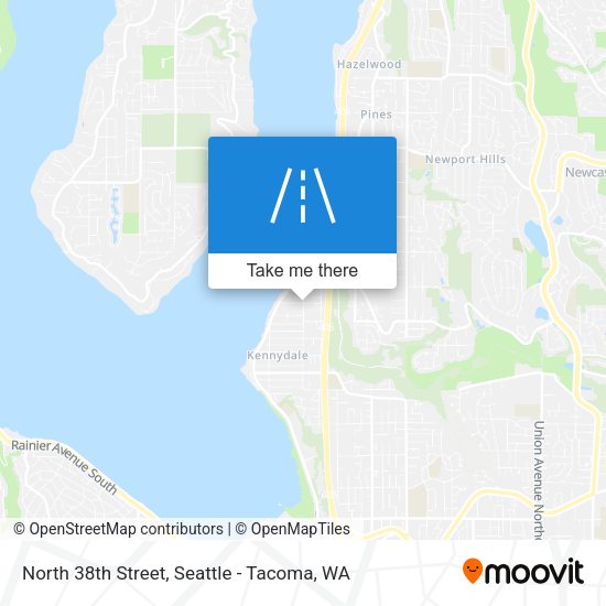 Mapa de North 38th Street
