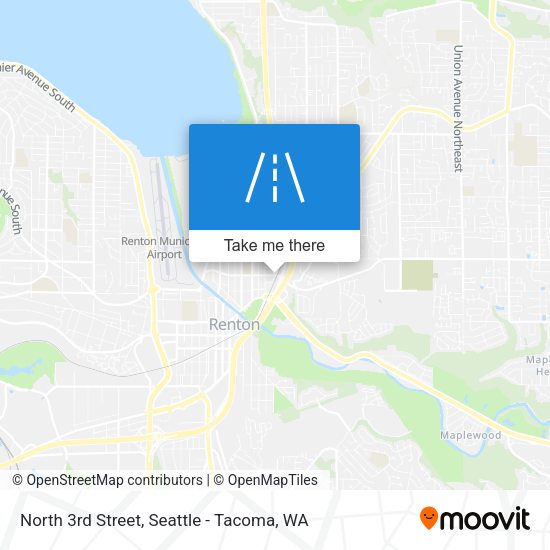 Mapa de North 3rd Street