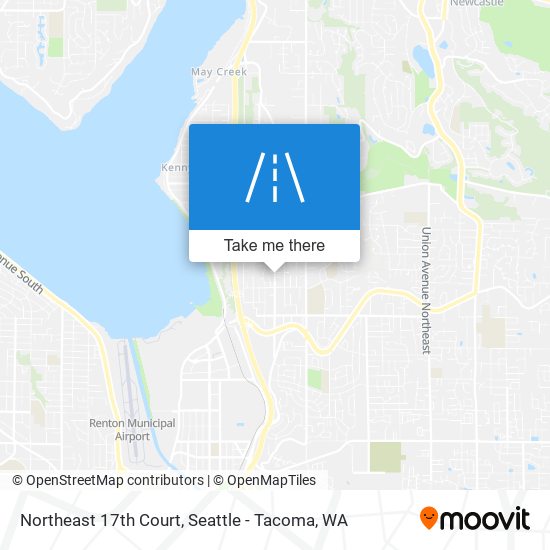 Northeast 17th Court map